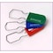 Dickey Mfg Co Plastic Padlock Seals, Red, Galvanized Steel Wire Hasp, HDPE, 100PK 7031A01-1C - alternate 1